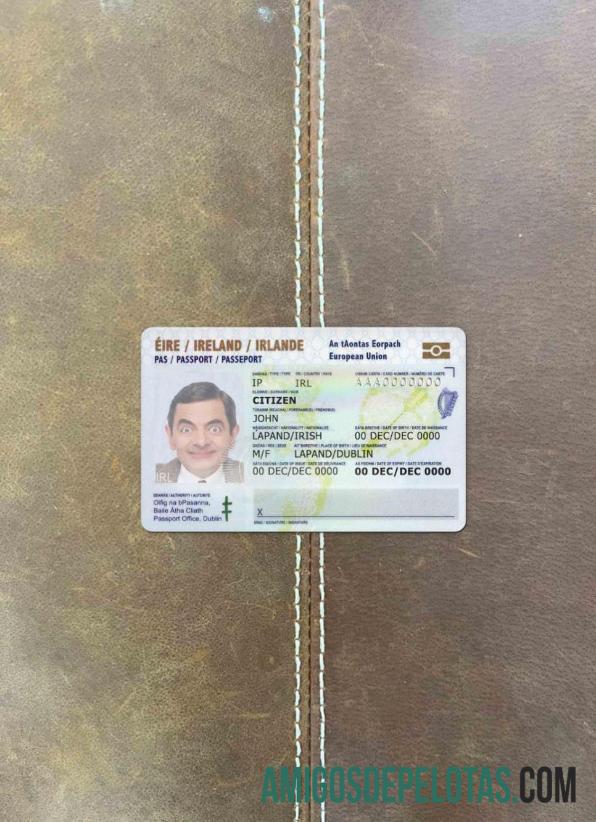 Ireland ID olhar de foto frente modelo